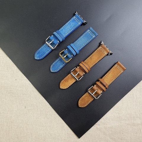 Dây Apple Watch da Veg nhuộm thủ công AL103 – Size 20/ Size 22